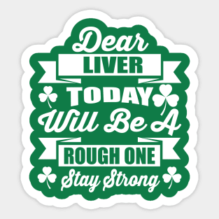 St.Patricks Day Funny Shirt Sticker